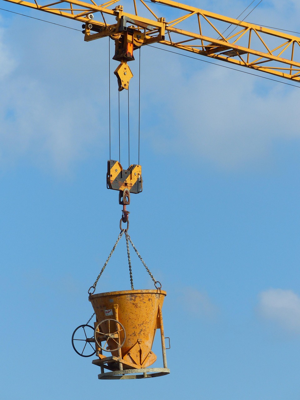 trolley, hook, hoist rope, crane, load, cargo transport, rope, concrete buckets, tower crane, running cat boom, crane tower, boom, crane boom, crane, crane, crane, crane, crane, tower crane, tower crane, tower crane, tower crane, tower crane